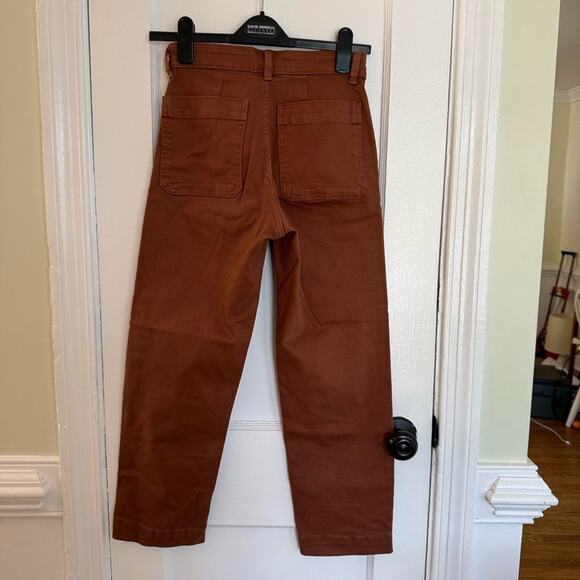Everlane The Straight Leg Crop Pants in Brown - Picture 5 of 8